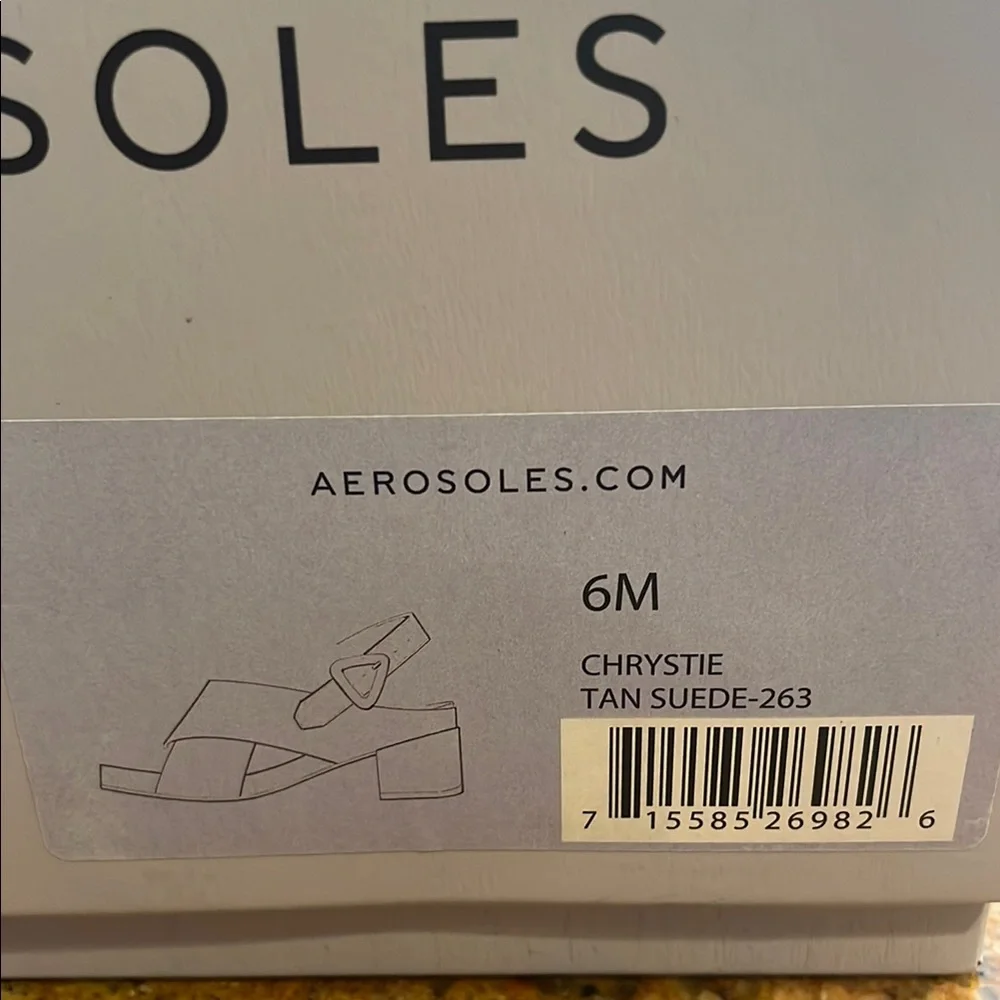 Aerosoles Chrystie Block Heel Sandals Size 6 - Picture 4 of 6